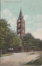 Postcard Catholic Church Brookville PA  picture