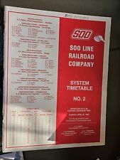 Soo Line System Timetable No 2 (April 27, 1986)(Used) picture