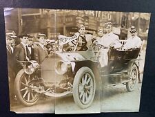 Antique G & J Tires Racing Touring Early Automobile Picture Trifold Photo picture