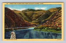ID-Idaho, Foskett Pass, Salmon River, North And South Highway, Vintage Postcard picture