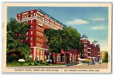 1941 Majestic Hotel Annex And Bath House Hot Springs National Park AR Postcard picture