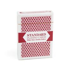 Brybelly Single Red Deck, Wide Size, Jumbo-Index, Plastic-Coated Playing Cards picture