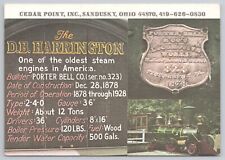 Postcard Cedar Point Inc Sandusky Ohio Steam Train The D.B Harrington picture