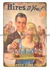 Hires to you soft drink man cave dinning metal tin sign metal art wall hangings picture