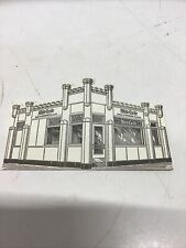 Vintage White Castle Restaurant Shaped Business Card 1960’s or older Black/White picture
