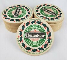 Vintage Heineken Beer Bar Coasters Pub Barware Beverage Drink NOS Advertising picture