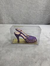 Metropolitan Museum of Art Resin Purple Amethyst Strapped Shoe Ornament picture