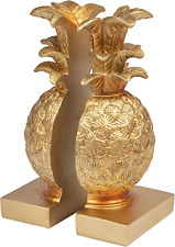 Pineapple Shaped Gold Resin Bookends (Set of 2 Pieces) picture