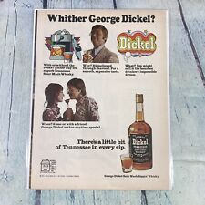 1973 George Dickel Whiskey Vintage Print Ad/Poster Promo Art Magazine Page picture