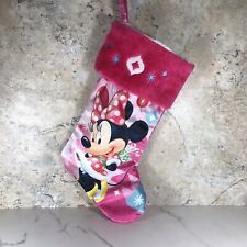 DISNEY MINNIE MOUSE PINK RETRO CHRISTMAS STOCKING picture