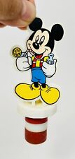 Vintage Walt Disney Mickey Mouse Bottle Stopper Cap Cork Plastic Collectible  picture