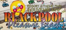 BLACKPOOL PLEASURE BEACH 1992 Vintage Resort and Theme Park Souvenir Map UK picture