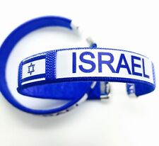 ISRAEL Bracelet 2 X Blue Adjustable Flag Jewish STAR OF DAVID Support Israel picture