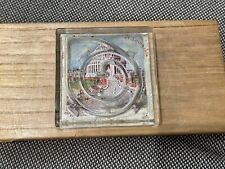 Antique 1904 St. Louis World's Fair Glass Palm Puzzle Dexterity Game Up To You picture