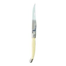 Vintage Laguiole-Antique White Bee Stainless Jean Dubost Sharpened Steak Knife picture