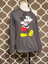 Disney Mickey Mouse Big Logo Sweater Shirt Jerry Leigh Juniors Size Large picture