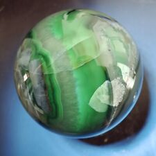 483g RARE Natural blue Volcanic Rock agate Sphere Quartz Crystal Ball Healing picture
