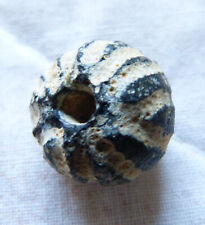 Ancient Islamic Excavated Corrugated Glass Bead Mali, African Trade Bead picture