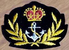 UK Britain British - Royal Navy Patch Badge Ship Battleship War Anchor Crown  picture