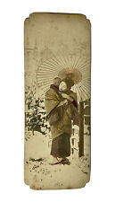 ANTIQUE HONG KONG CHRISTMAS AND NEW YEARS GREETINGS BOOKMARK picture