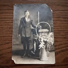 Antique Photo Boys First Holy Communion Church Victorian Era 1921 Religious picture