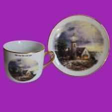 Thomas Kinkade set of cup & saucer picture