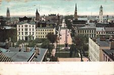 c1906 Savannah Georgia Bull Street Looking South from Bay St Series 167 Postcard picture