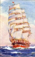 Vintage Tuck's Oilette Postcard Sailing the Seven Seas sailboat # 3070 Ship  picture