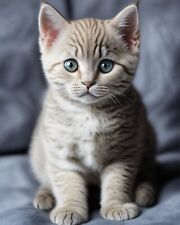Unique Kitten Art Design 8x10 High Quality Glossy Printed Photo picture
