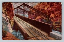 CO-Colorado, Hanging Bridge Royal Gorge On D.&R.G.R.R., c1910 Vintage Postcard picture