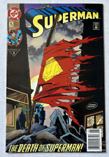 2x The Death of Superman #75 Newsstand & 2nd Print, 1993 picture