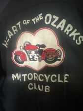 Museum Quality 1930’s Mens Motorcycle Club Shirt Heart Of The Ozarks Indian picture