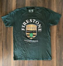 Firestone Walker Brewing PIVO HOPPY PILS Green Cotton Beer T-Shirt Large L picture