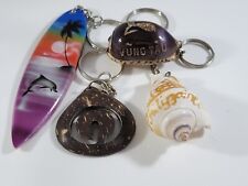 Yung Tau Philippines Shells  Indonesia Wood Surf Board   Keychains Lot REPAIR picture