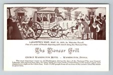 Washington PA-Pennsylvania The Pioneer Grill Hotel Carriage Vintage Postcard picture