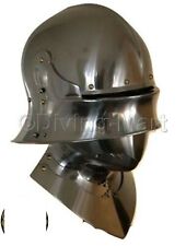 Medieval German Sallet Helmet European Closehelm Collectible Sca 16 gauge Sugar picture