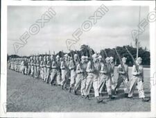 1943 Cuba New Army Recruits Drill At Camp Columbia Press Photo picture