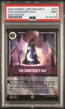 Disney Lorcana Into the Inklands The Sorcerer's Hat Enchanted 210/204 PSA 9 MINT picture
