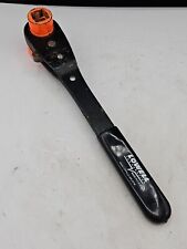 Vintage Lowell Reversible Lineman Ratchet Wrench  1 x 1-1/8 x 3/4 USA. Used picture