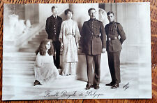 Mint  Picture Postcard King Albert I Of Belgium And Royal Family picture