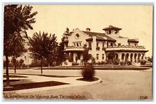 1911 Residence Yakima Ave. Exterior Building Tacoma Washington Vintage Postcard0 picture