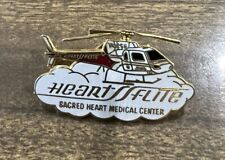 HEARTFLITE Sacred Heart Medical Center Life Flight Helicopter Lapel Hat Pin picture