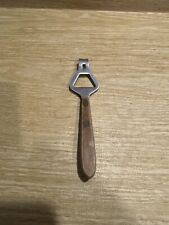 Vintage Fontana Stainless Steel Wood Handle Bottle Opener BS3 picture