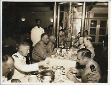 US Navy Officers Photograph Dining 1950s Vintage Military 3 1/4 x 4 7/8 picture