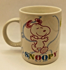 Peanuts Charlie Brown Snoopy Porcelain Coffee Tea Mug 12oz picture