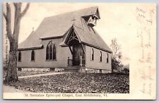 East Middlebury Vermont~St Barnabas Episcopal Chapel~Church~1907 B&W Postcard picture