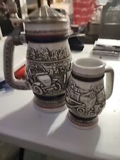 1979 Avon Antique Automobile Lidded Beer Stein And Matching Mug picture