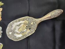 Vintage Silverplate Hairbrush Victorian Style picture