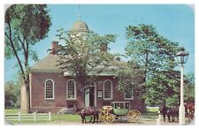 Vintage Williamsburg VA Postcard c1952 Old Court House Chrome picture