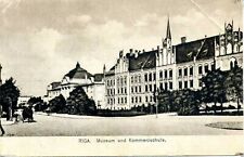 Latvia 1910's Riga Museum und Kommerschule Postcard Verlag von Fritz Wurtz picture